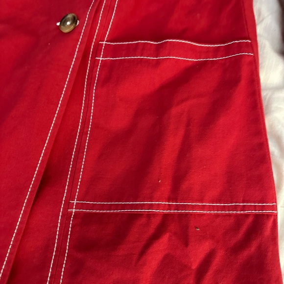 NWT Frances Valentine Trench Coat Red - Picture 5 of 8